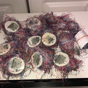 10+ Balls of TRENDSETTER EYELASH YARN. MADE IN ITALY. NWT